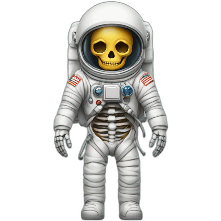 Skeleton astronaut emoji