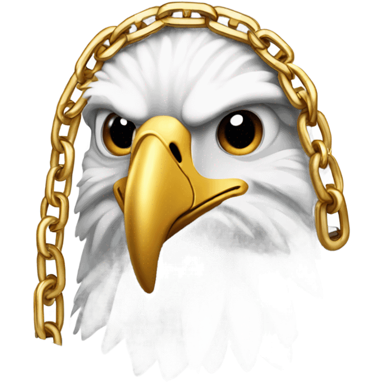 Eagle with gold chain  emoji