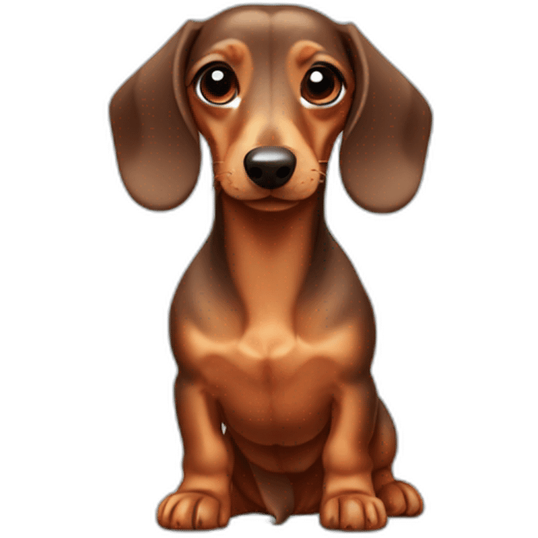 mini dachshund emoji