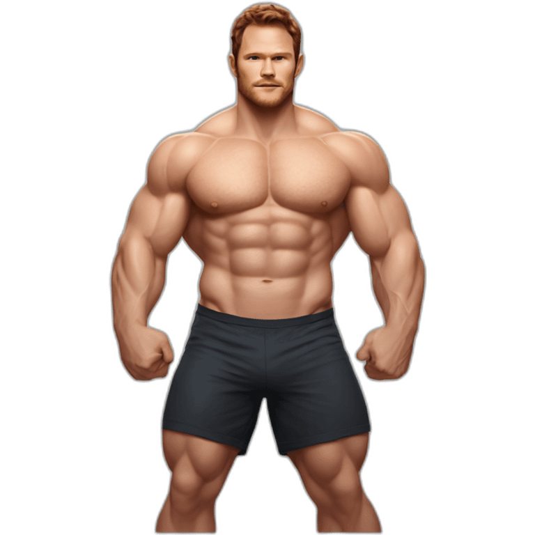 Chris Pratt Bodybuilder giant emoji