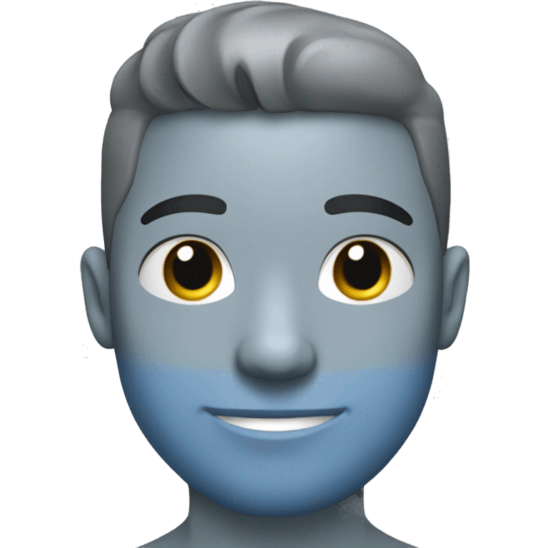 Paste blue grey emoji