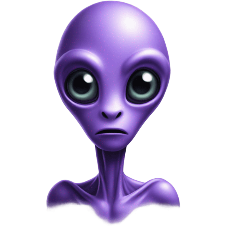 Purple alien emoji