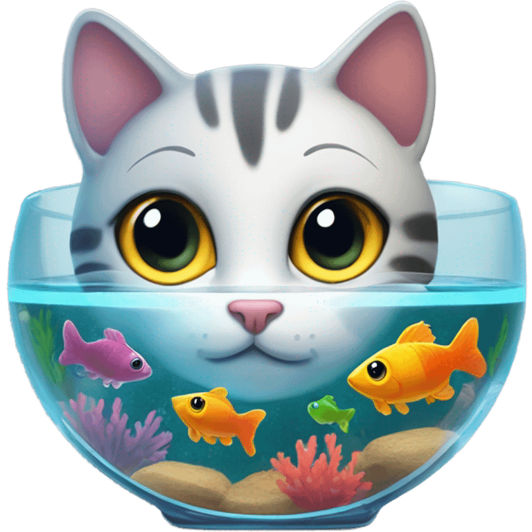 cat wants fish emoji