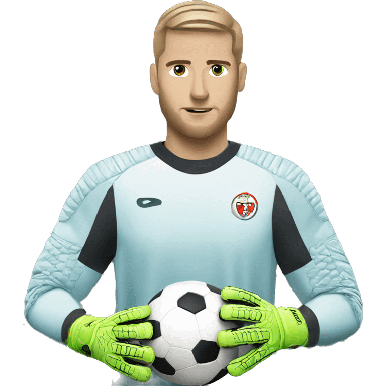 football goalkeeper preparing to save  emoji