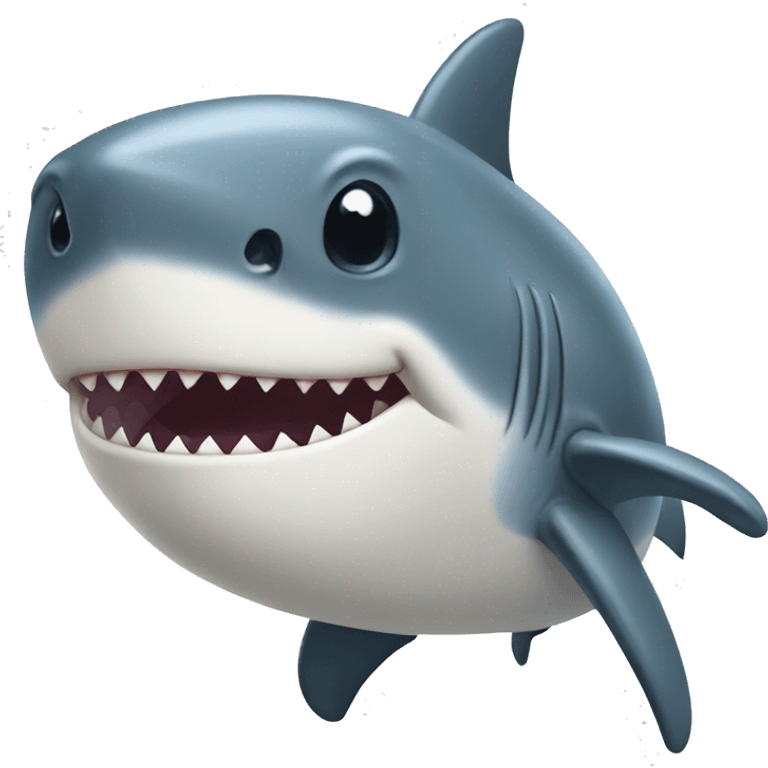 A pregnant shark emoji