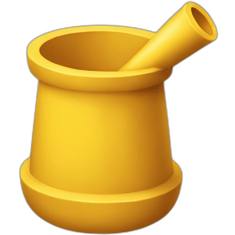 yellow mortar emoji