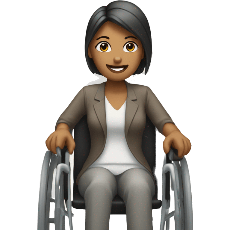 a woman in a wheelchair emoji