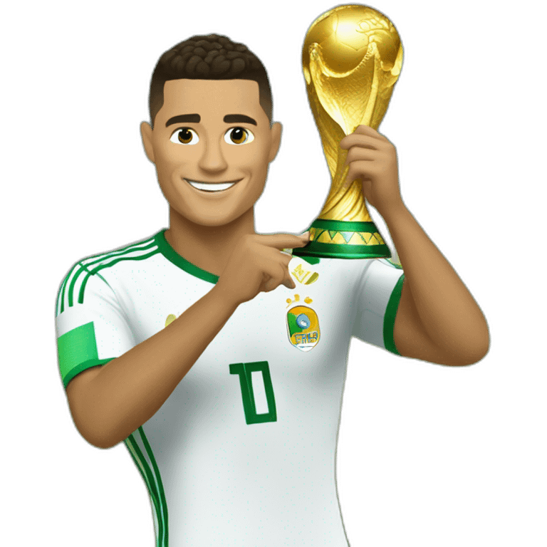 Ronaldo with world cup emoji