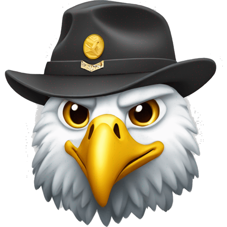 Eagle boss with a cap  emoji