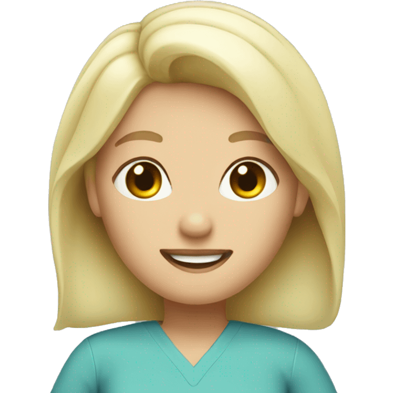 dentist blonde emoji