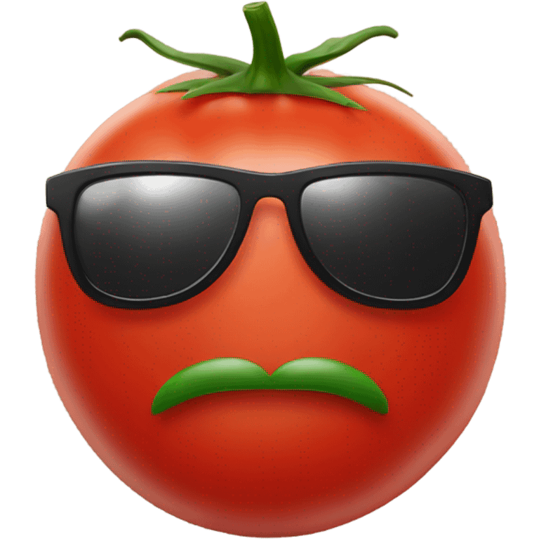 Tomato with sunglasses wearing a suit emoji