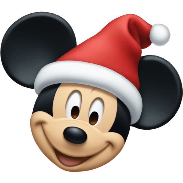 Christmas Mickey mouse emoji