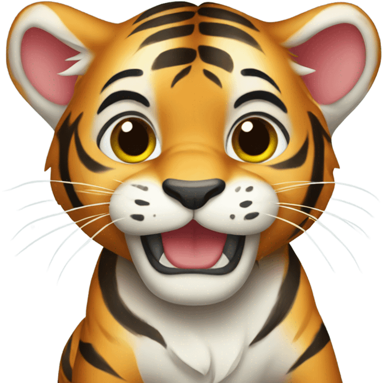  Cute Baby tiger  happy new year emoji