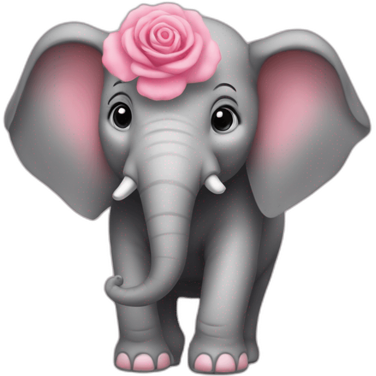 Éléphant avec un tutu rose emoji