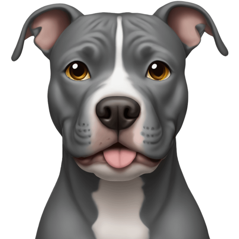 solid grey pitbull emoji