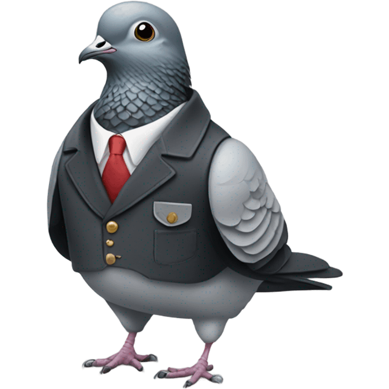 pigeon in a jacket emoji