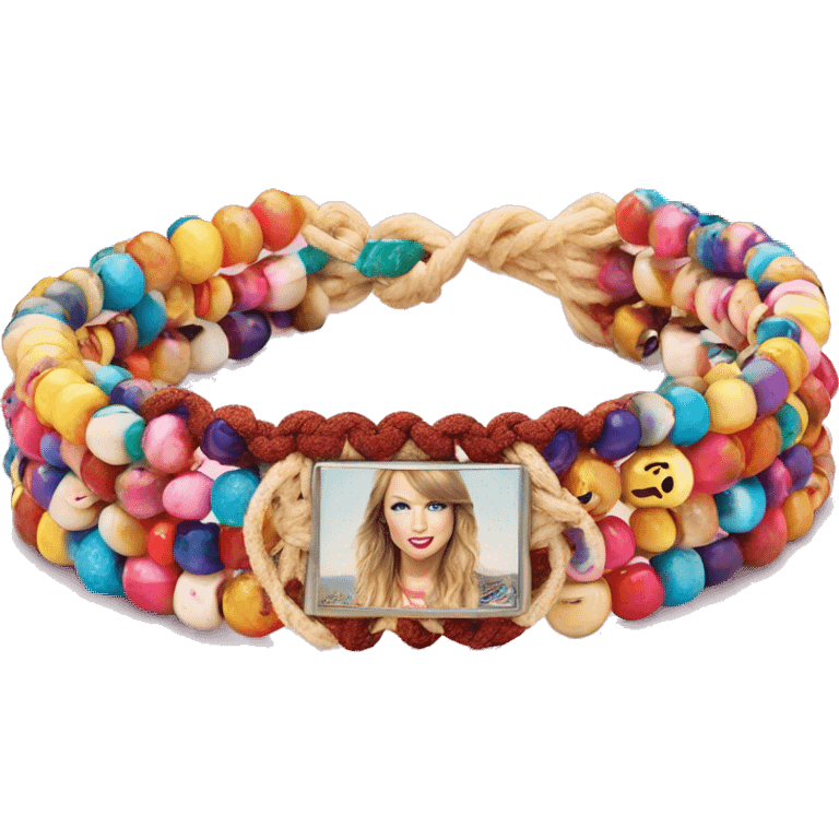 Taylor swift friendship bracelet beads emoji