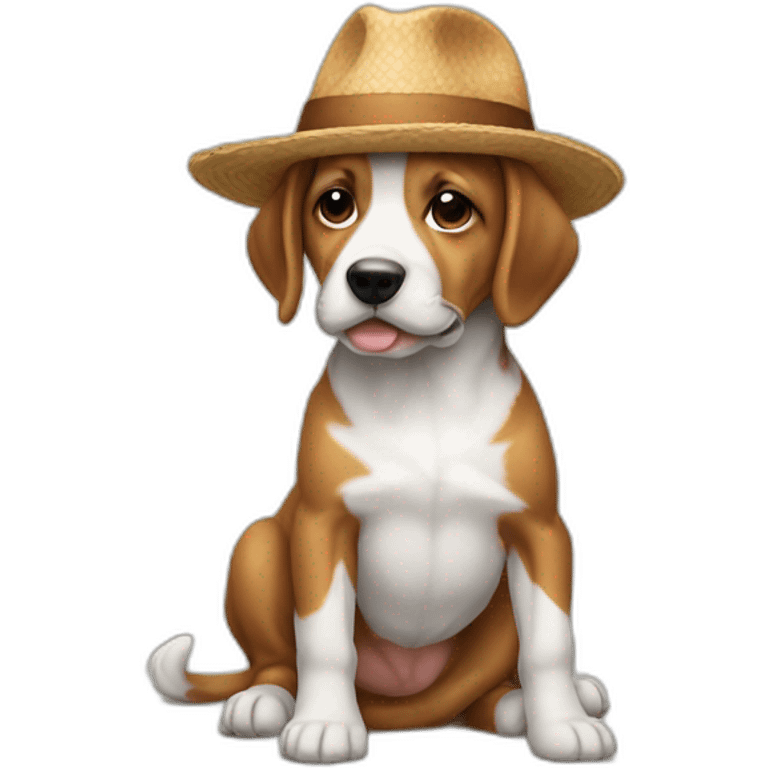 Cachorro de boné  emoji