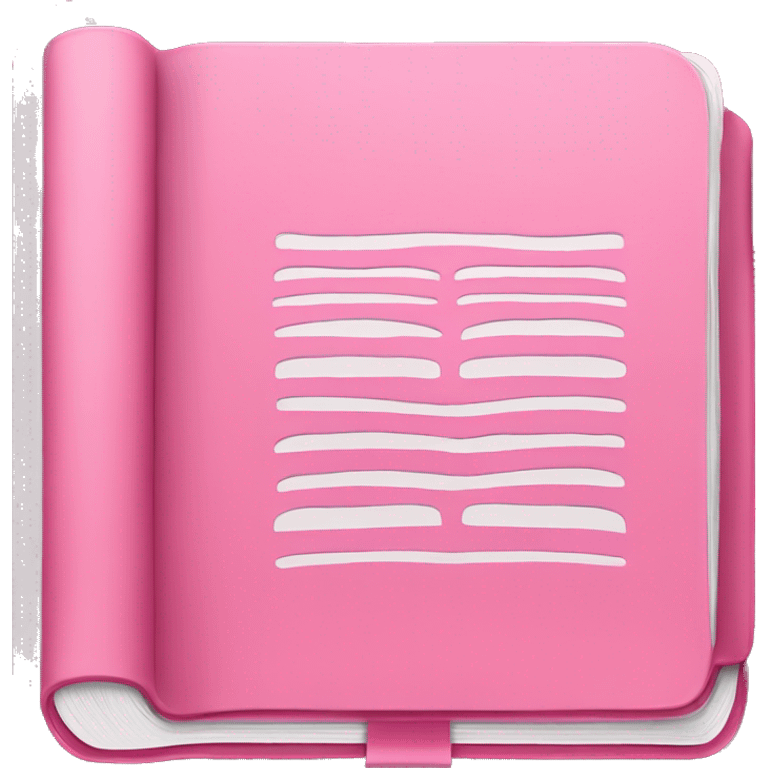 Pink kindle with book open  emoji