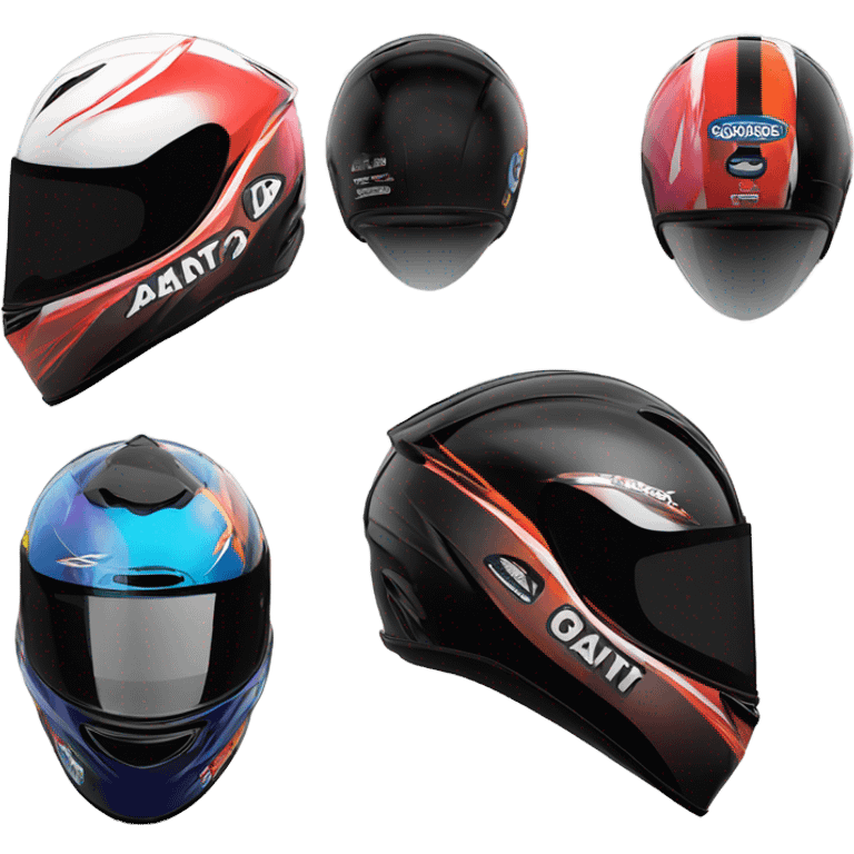 racing helmet emoji