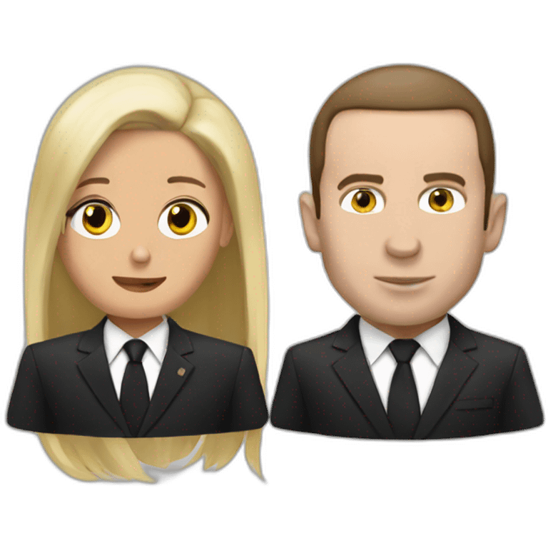 Eminem et Macron emoji