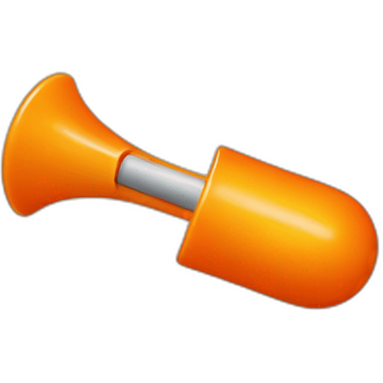 Orange Push Pin emoji