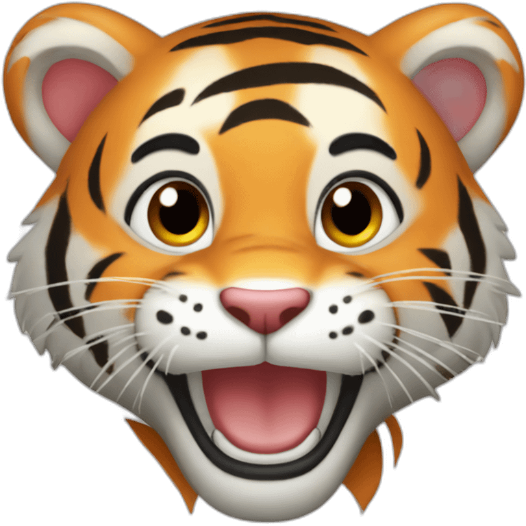 Happy tiger cub emoji