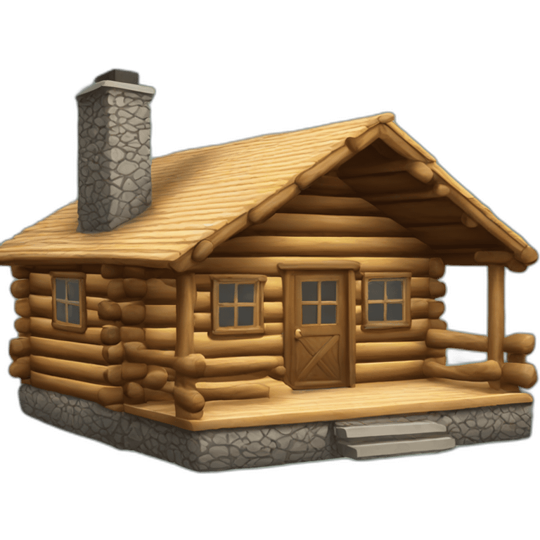 log cabin emoji