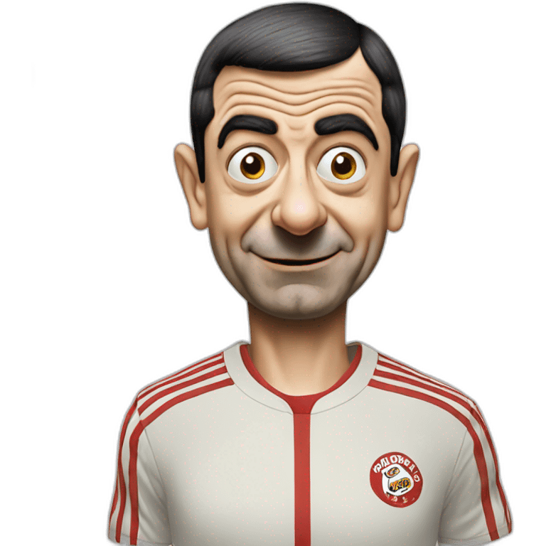 Mr bean wearing adidas shirt emoji