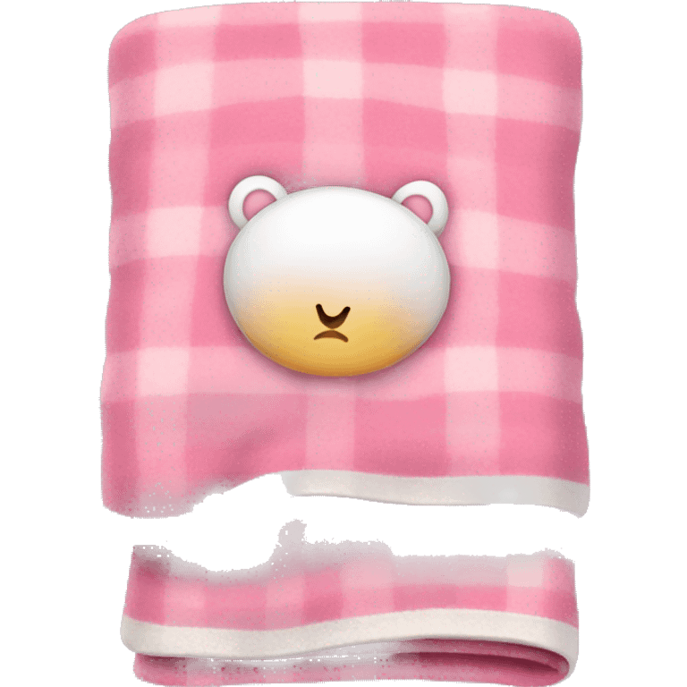 Cute pink blanket  emoji