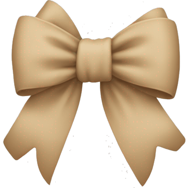 Beige bow emoji