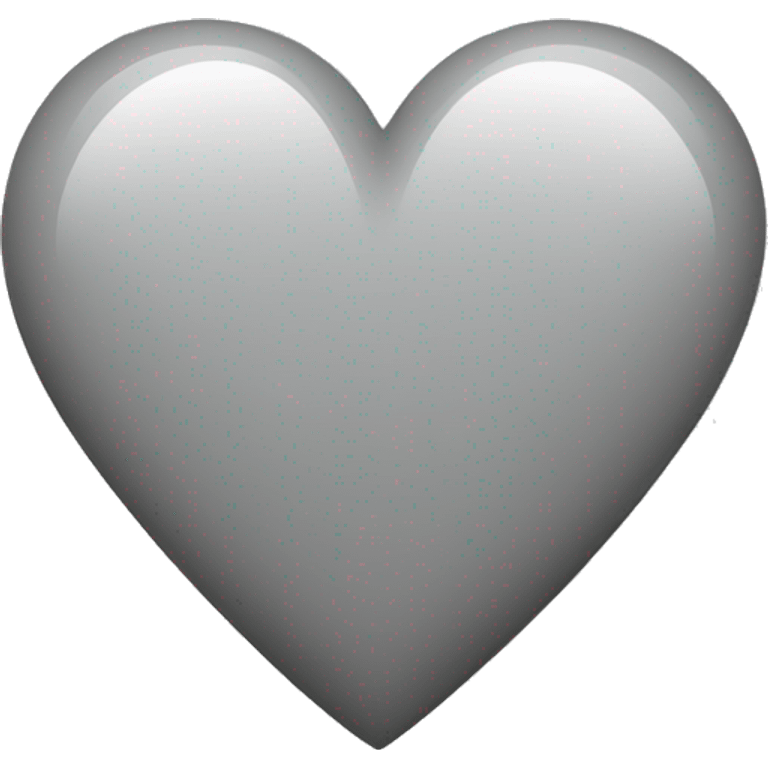 Heart grey emoji