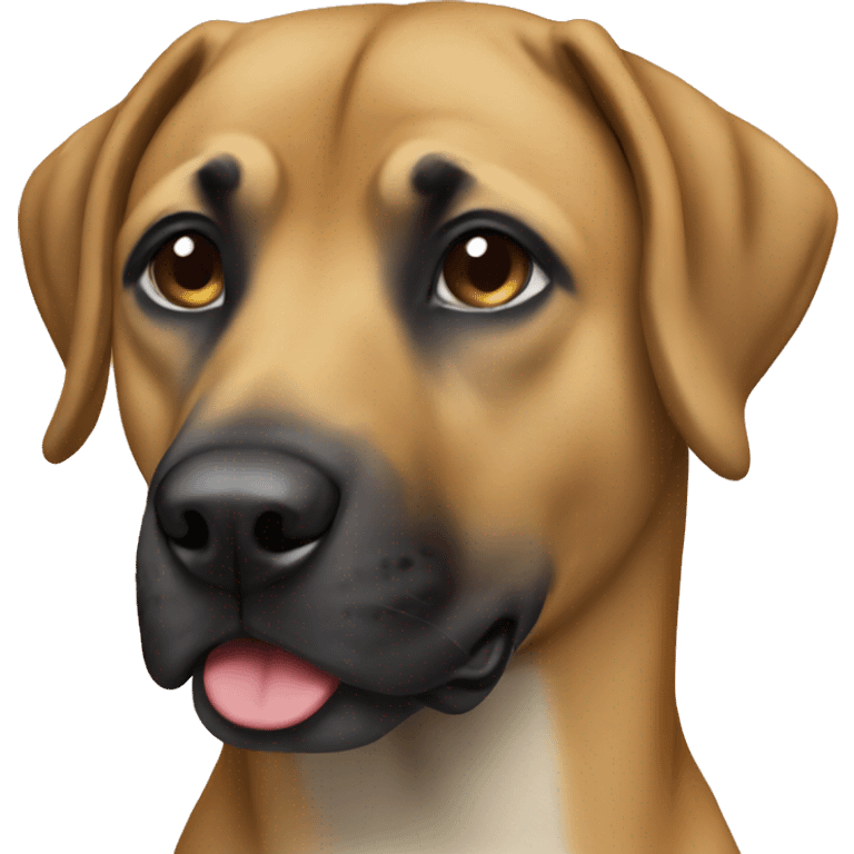 Black mouth cur emoji