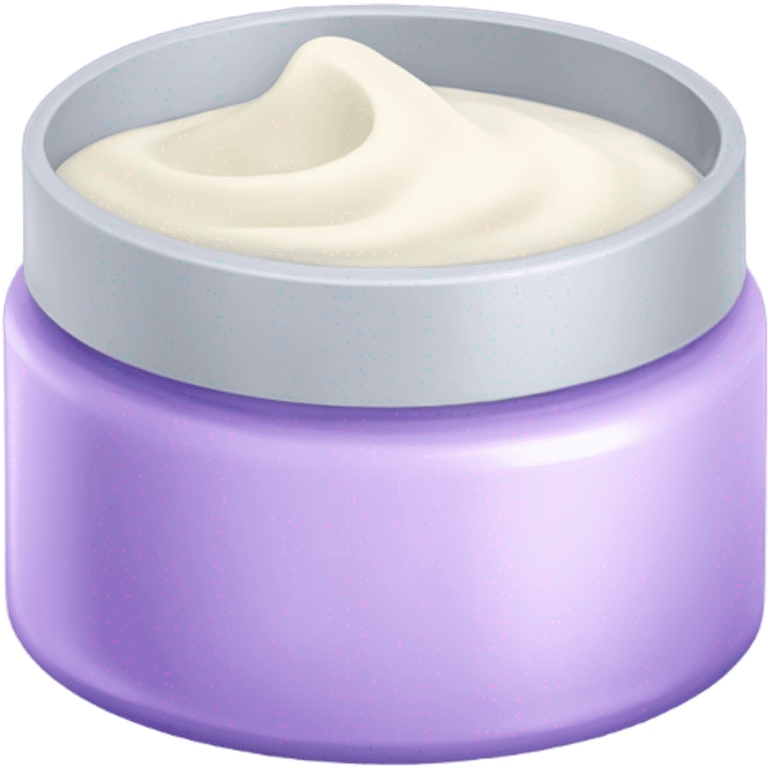 Lavender pretty face cream emoji