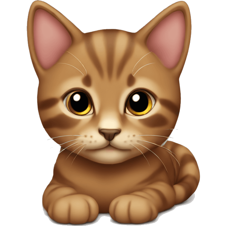 brown kitten emoji