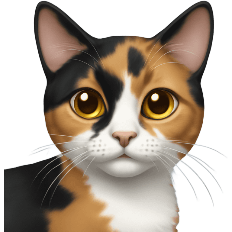 calico girl cat small nose emoji