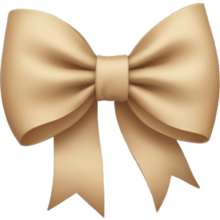 Beige bow emoji