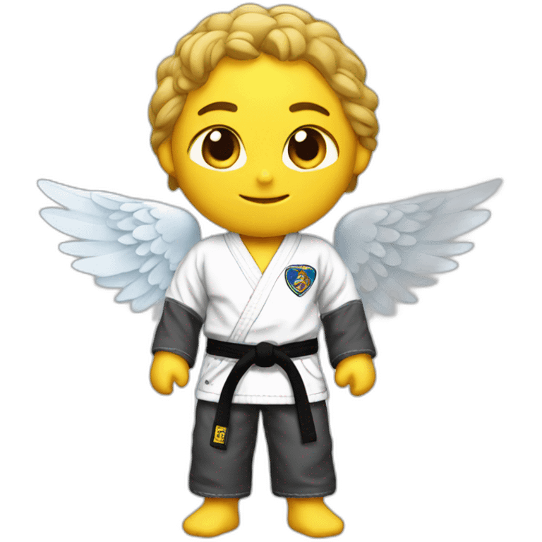 Angel wearing BJJ gi emoji