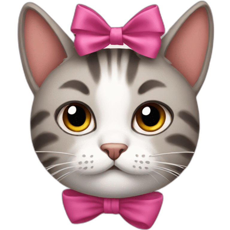 cat with a bow  emoji