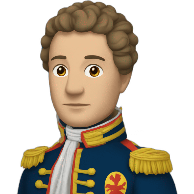 Drapeau de la Corse tenu par Napoléon  emoji