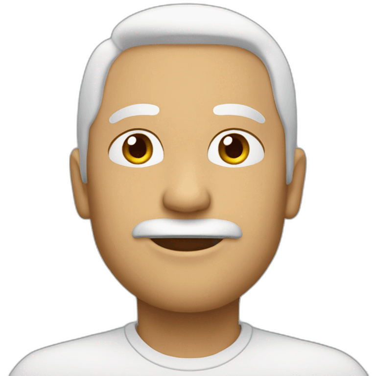 Homme sans cheveu emoji