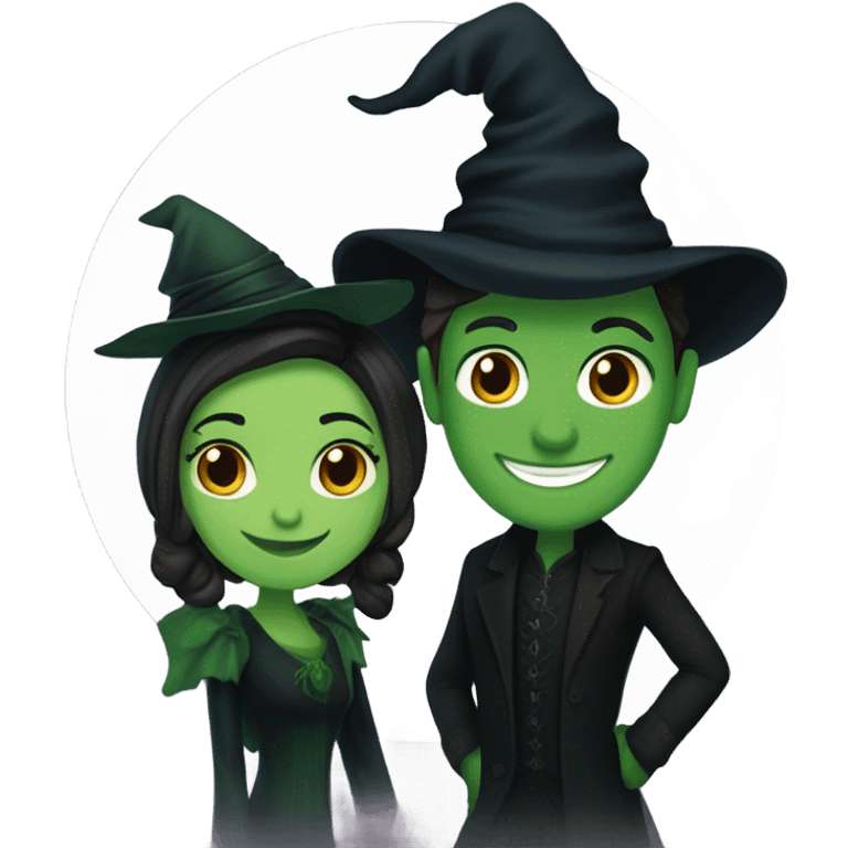 elphaba and fiyero from wicked emoji