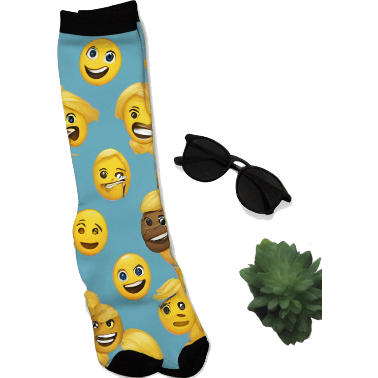 Business black knee-high socks emoji