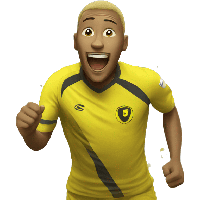 yellow soccer celebrate emoji