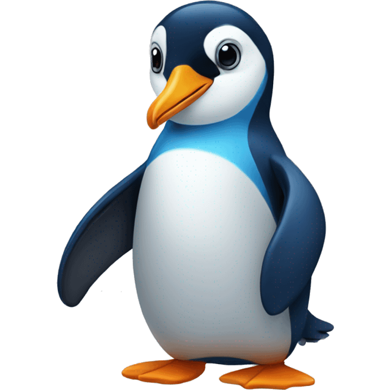 blue pinguin emoji