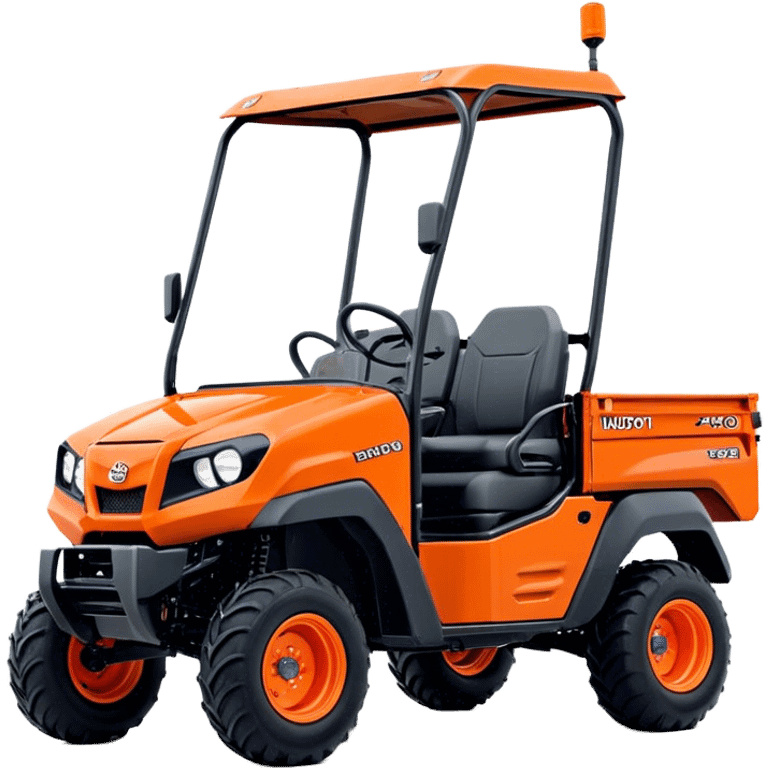 Farm Utility Vehicle (UTV) - Kubota RTV-XG850 (Model Year: 2021) (Iconic colour: Orange) emoji