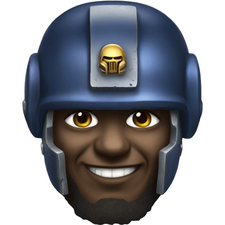 space marine with a smile emoji