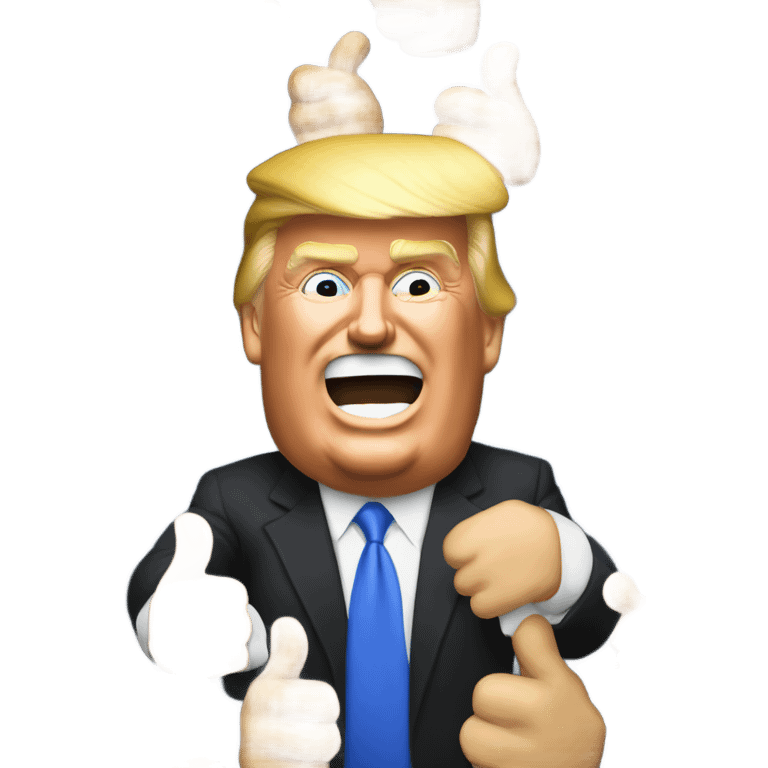 Donald Trump thump up emoji