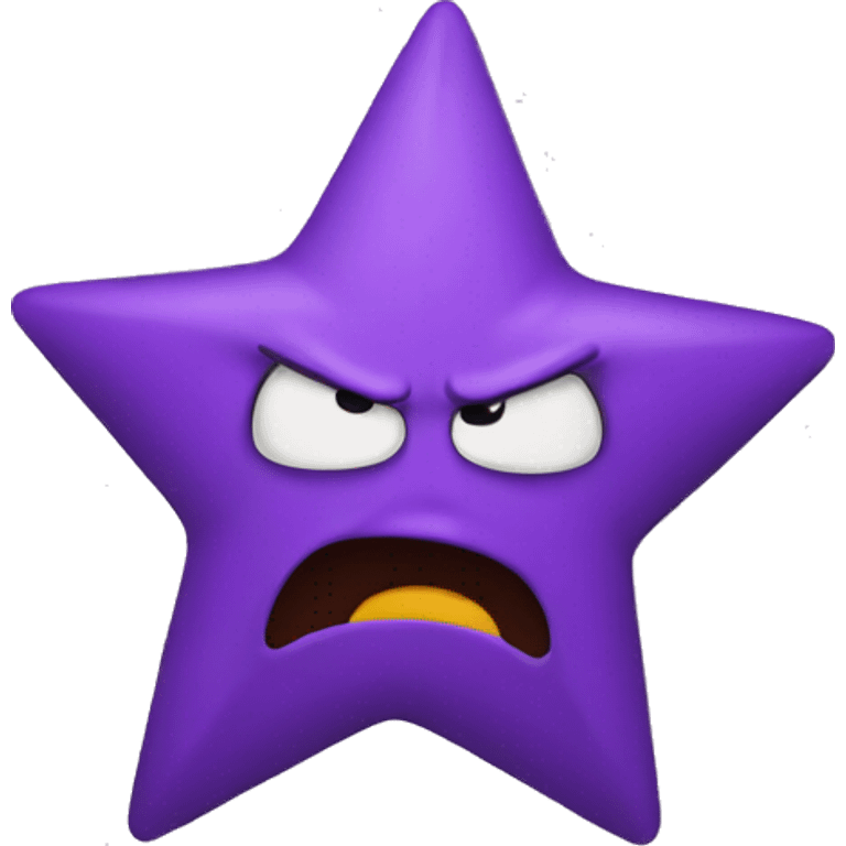 Angry purple star emoji