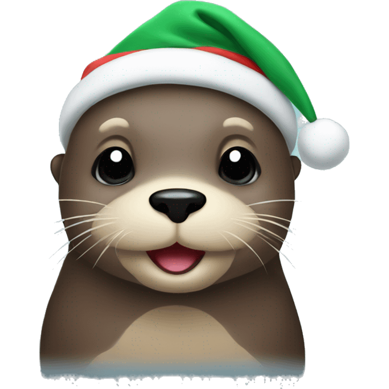 christmas otter emoji